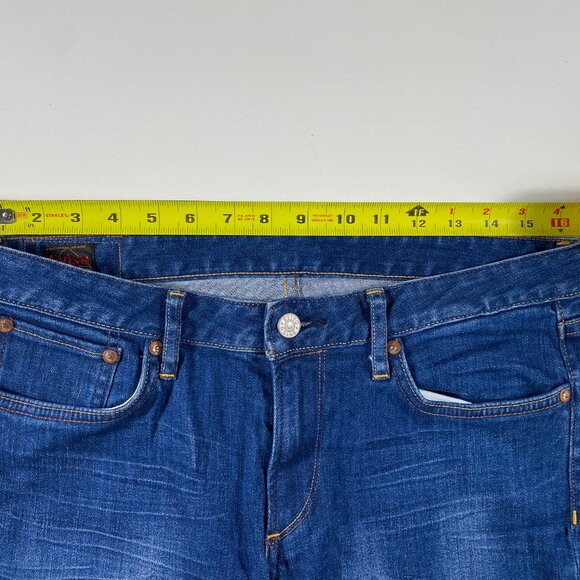 Evisu Slim Fit Seagull Pocket 11oz Blue Jeans mens size 32x31.5 - Picture 10 of 11